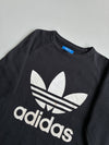 Adidas Originals Black Big Trefoil Crewneck Sweatshirt | Size (S)