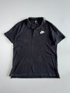 Nike Swoosh Embroidered Polo T-Shirt – Washed Black (2XL)