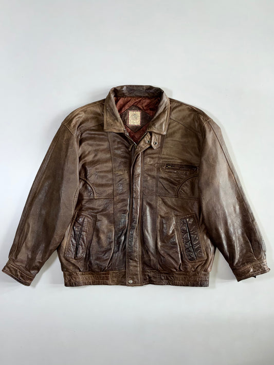 Casual Wear Premium Original Leather Jacket (XL)
