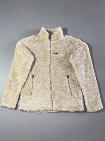 Fila Cream Sherpa Teddy Fleece Zip Jacket – (S)