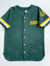 Vintage Athletic Knit "ERHS Comets" Mesh Baseball Jersey – Green/Yellow (L)