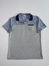 Columbia Striped Polo Shirt Grey Navy(L)