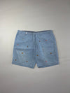 Polo Ralph Lauren Chambray Embroidered Western Shorts (W:44) (L:23)