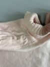 Tommy Hilfiger Quarter Zip Pullover Sweatshirt - Pink Embroidered Spell Out Vintage (L)