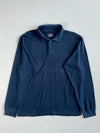Dickies Long Sleeve Pique Polo Navy(L)
