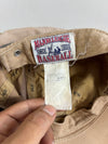 MLB LA Dodgers Beige Dad Cap – Mini Black Logo (Adjustable)