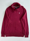 Chaps Shawl Collar Knit Sweater Maroon (L)