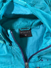 Vintage Millet Teal Blue Hooded Windbreaker Jacket (M)
