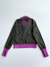 Y2K DC Shoes Reversible Monogram Bomber Jacket Women's (S)