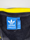 Adidas Varsity Letterman Jacket – Black/Yellow, Snap Button, Men’s (L)
