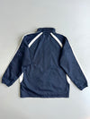 Champion Script Logo Windbreaker Jacket Mesh Lined Navy White Colorblock Size 150. (M)