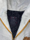 Inter Play Mustard & White Fleece Varsity Hooded Jacket  (XL/2XL)
