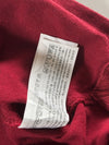Abercrombie & Fitch Burgundy Piqué Polo T-Shirt – Big Moose Logo – (M)