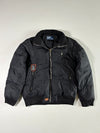 Vintage Polo Ralph Lauren Black Puffer Bomber Jacket (XL)