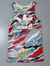 Adidas Originals All-Over Print Mesh Tank Top  Multicolor Scenic Print (S)
