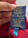 Polo Ralph Lauren Red Crewneck Knit Sweater with Navy Pony Logo, Size(M)