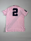 Polo Ralph Lauren Big Pony 1967 Flag Colorblock Polo Shirt – Pink/Navy(XXS)