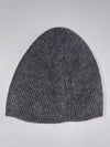 Vintage Polo Ralph Lauren Charcoal Grey Ribbed Wool Beanie (H:8.5 inches/W:17 inches)