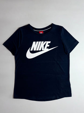 Nike Big Swoosh Logo Tee — Black (S)