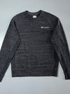 Champion Script Logo Crewneck Sweatshirt – Charcoal Grey Space-Dye, (L)