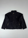Vintage Polo by Ralph Lauren Fleece Harrington Jacket Black – Full Zip Collared (L)