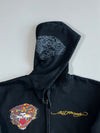 Ed-Hardy Streetwear Hoodie Black Tiger Graphic (XL)