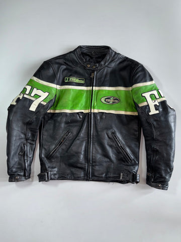 First Racing | Leather Moto Jacket with Thinsulate (M) (Paded)