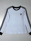 Adidas Originals 3-Stripe Long Sleeve Tee White (S)