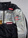 Polo “High Speed Racing Team” Bomber Jacket – Black/Silver Motorsport Patches(Paded) (3XL)