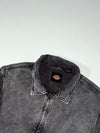 Dickies Washed Black Duck Canvas Cropped Work Jacket (M)