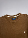 Polo Ralph Lauren Waffle Knit Thermal Long Sleeve Brown (L)