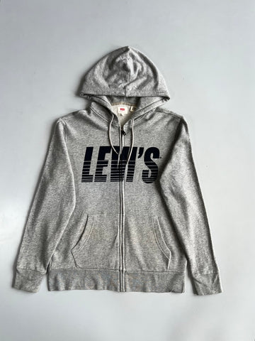 Levi’s Logo Print Zip-Up Hoodie (M)