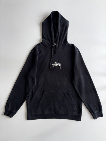 Stussy Stock Logo Black Hoodie (XL)