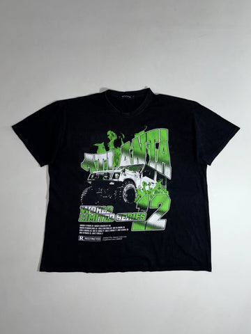 PrettyLittleThing Atlanta "World Limited Series" Graphic Tee – Black/Green (2XL)