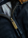 Vintage Yves Saint Laurent Pour Homme Black Leather Shearling Collar Jacket (L/XL)