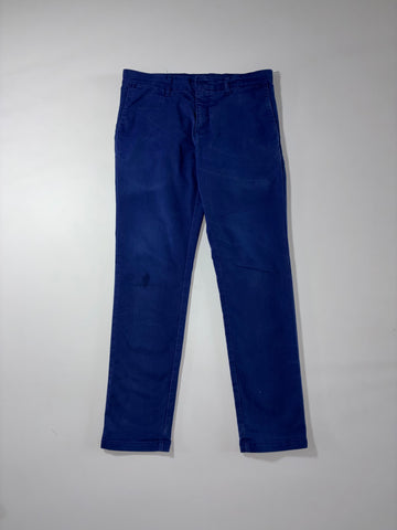 Carhartt Navy Blue Chino Work Pants (W:34) (L:41)