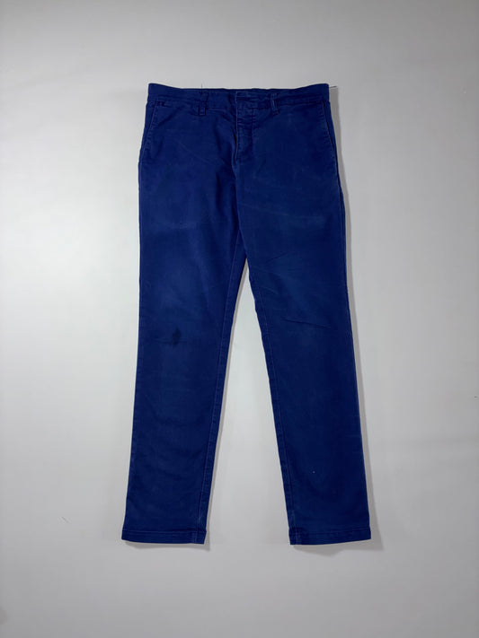 Carhartt Navy Blue Chino Work Pants (W:34) (L:41)