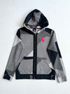 Nike Kyrie Grey Geometric Print Zip-Up Hoodie (S)