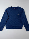 Patagonia Organic Cotton Quilted Crewneck Sweatshirt – Navy Heather,(S)