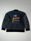 Outstander Distressed Grey Denim Bomber Jacket (L/XL)