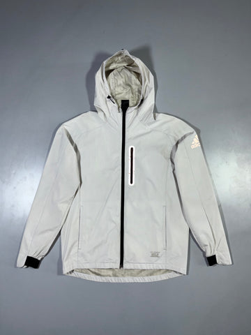 Adidas Off-White Zip-Up Windbreaker Jacket (M)