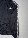 New Balance Logo Tape Black Hooded Track Jacket Women’s (L)