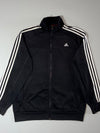 Adidas Essentials Black 3-Stripe Track Jacket (XL)