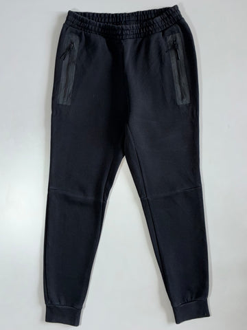 Adidas Black Zip-Pocket Fleece Joggers (W:28|L:37)