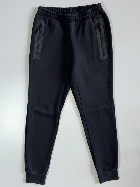 Adidas Black Zip-Pocket Fleece Joggers (W:28|L:37)