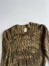 Vintage Polo Ralph Lauren Olive Cable Knit Sweater (S/M)