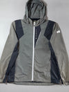 Vintage Millet Grey Black Hooded Windbreaker Jacket (M)
