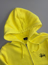 Stussy | Neon Yellow Zip-Up Hoodie (XL)