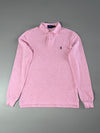 Polo Ralph Lauren Custom Slim Fit Long Sleeve Polo – Pink Heather (S)