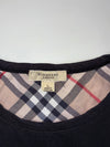Burberry London Nova Check Knight Long Sleeve Tee – Black (S)